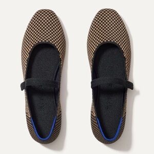 Rothy’s Square Wren Micro Check Mary Jane